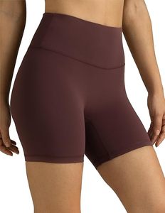Shorts cyclistes taille haute pour femme, couleur unie, tricoté extensible, tenue de sport, coupe sportive, taille élastique, sans couture - Product Image 5