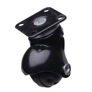 Placa de rueda giratoria negra 14 G 50 mm - Product Image 5