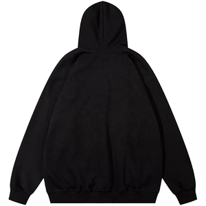 Sweat-shirt à capuche en tissu doux à séchage rapide, avec impression en relief, couleur personnalisée, design tendance, idéal pour les tenues décontractées, en vente. - Product Image 2