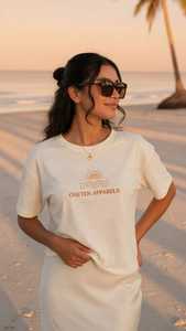 เสื้อยืดผู้หญิงฤดูร้อน สีกรมท่า ผ้าฝ้ายนุ่ม สวมใส่สบาย แขนสั้น ระบายอากาศได้ดี คุณภาพสูง ปรับแต่งได้ แฟชั่นทันสมัย คอกลม ผ้าไหม - Product Image 4