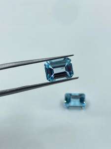 Topacio Azul Cielo Corte Baguette Piedra Natural de Alta Calidad 5.75 Quilates 7x9mm - Product Image 4