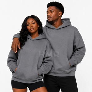 Sudadera con Capucha Gris con Logotipo Personalizado de la Hermandad HMR, Sudadera Informal de Forro Polar para Otoño, Diseño con Bolsillos y Mangas Largas - Product Image 5