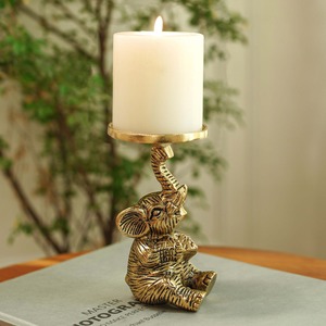 Support de bougie en forme d'éléphant The Glow Edit, résistant à la chaleur, décoration d'intérieur - Product Image 4