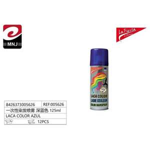 Spray colorant capillaire bleu foncé à usage unique LACA CAPILAR COLOR AZUL - Product Image 3