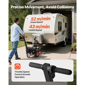 Carrello Elettrico per Rimorchio 3600 Libbre Max, Carico Massimo sulla Lingua del Carrello 600 Libbre, DC 24V 800W, Motorizzato, 2.1 Pollici - Product Image 6
