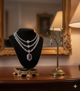 ชุดสร้อยคอและต่างหูเจ้าสาวเซเลสเต คราวน์ - Product Image 6