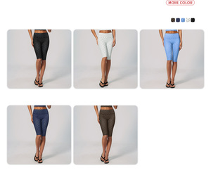 Ensemble de yoga 2 pièces pour femmes, haut court à pois taille haute, leggings longueur genou, spandex, polyester, tenue de sport sans couture - Product Image 4