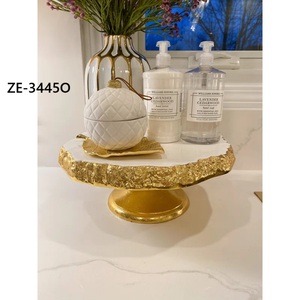 Handcrafted Designer Aluminium Eco-Friendly Oven <b>Safe</b> Cake Display Stand Artistic Base Home Decor Zahid Exports Big Wholesaler - Product Image 2