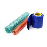 Tuyau plat en PVC coloré de haute qualité, résistant à l'usure et au feu, pour l'irrigation et la pluie