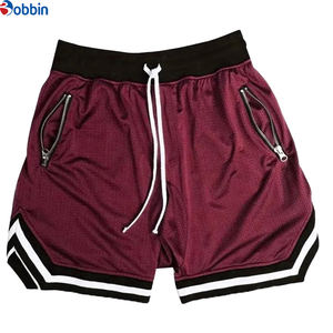 กางเกงขาสั้นสตรีทแวร์วินเทจสำหรับผู้ชายรุ่นใหม่ ระบายอากาศได้ดี ปักลายแบบ Tackle  ทรงเรโทร ผ้าตาข่ายสองชั้น กางเกงบาสเก็ตบอลแบบสั่งทำพิเศษ - Product Image 1