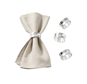 Stainless Steel Napkin Rings Elegant Zinc Alloy <b>Table</b> Decor Durable <b>Table</b> Decoration Wedding Party Use Napkin Ring - Product Image 1