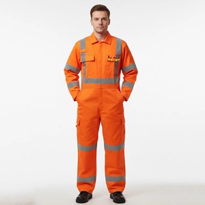 ชุดคลุมทำงานนิรภัยสะท้อนแสงแบบสั่งทำพิเศษ บริการ OEM มาตรฐาน ANSI Class 2 ไฟ LED กระพริบ มองเห็นได้ชัดเจน กันน้ำ ชุด 5 ชิ้น - Product Image 5