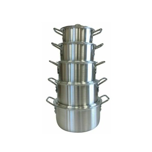 Double Handles Stainless Steel <b>Kitchen</b> Cookware Casserole with Unique Lid - Product Image 2