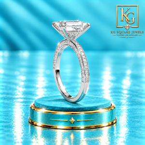Anillo de Compromiso con Diamante Cultivado en Laboratorio, Corte Esmeralda Refinado, Claridad VVS, Halo Oculto, para Mujer, Certificado IGI, Joyería Fina - Product Image 3