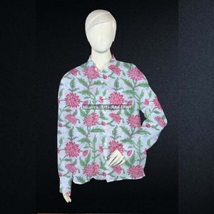 Ropa de Algodón con Estampado Tribal Boho Hippie - Camisa de Algodón con Dobladillo al por Mayor - Camisa Túnica Halter de Tela de la India y Pakistán - Product Image 3