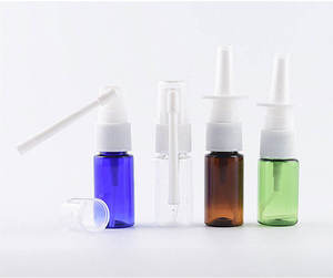 Flacon pulvérisateur nasal Unalilia XB12 de 10 ml en PET/PP ambré, avec bouchon, pour usage domestique, avec tampon de brossage pour sérigraphie, adapté aux liquides bleus et verts - Product Image 3