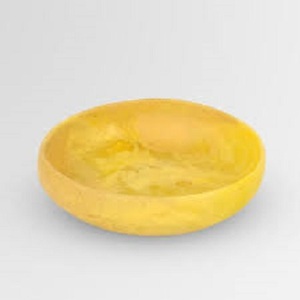 Maple Leaf Polished Eco-Friendly Dishwasher Safe Resin <b>Bowls</b> White and <b>Gold</b> Accent Elegant Leaf Shaped Serving Home <b>Decor</b> - Product Image 1