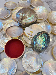 Abalone Shell Trinket Storage Vintage Seashell Brass Jewelry Box Bronze Jewelry Organizer Ancient-Style Dragon Seashell Gift Box - Product Image 3