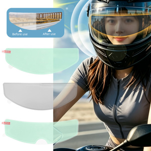 Pellicola Antiappannamento e Antiriflesso per Visiera Casco Moto, Protezione Solare e Termica in PET Trasparente - Product Image 2
