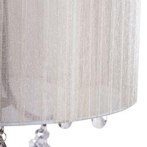 Lampada da Terra Contemporanea in Vetro con Paralume Trasparente e Lampadine LED a Sospensione in Cristallo - Product Image 4