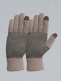 Guantes Térmicos de Algodón/Poliéster/Spandex, Largos hasta la Muñeca, Compatibles con Pantalla Táctil, Detección de Agujas, Ecológicos, Lisos, Deportivos, para Ciclismo - Product Image 3