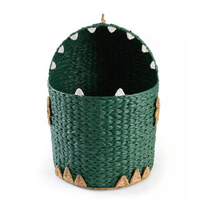 Sisu Handicraft Handmade Dinosaur Water Hyacinth <b>Basket</b> Animal Toy Storage Bin Natural Laundry <b>Hamper</b> <b>For</b> Nursery Playroom Kids - Product Image 5