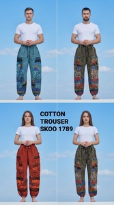 Pantalones de Algodón Vintage Transpirables y a la Moda, Cintura Elástica, Lavados, Ligeros, Duraderos, Corte Holgado, Talla Única para Invierno - Product Image 3