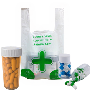 100% Biodegradable PVC PE Plastic T-Shirt Packaging <b>Bags</b> Supermarket Promotions Easy Sustainable Shopping Gravure Printing - Product Image 1