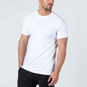 T-shirt décontracté d'été en coton 100% tricoté, style simple, manches courtes, coupe ample, 180g, respirant et infroissable, vente en gros - Product Image 5