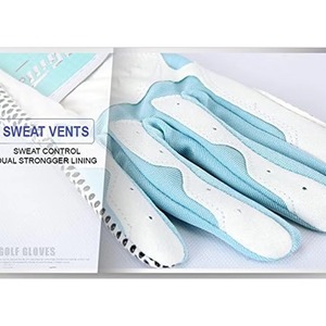 <b>Light</b> Blue Microfiber Golf Gloves Unisex Non-Slip Sports Grip <b>Pull</b> On Design - Product Image 5