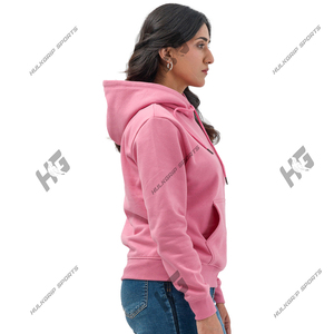 Modern Street Fashion Trendy Pink Fleece Hoodie Customizable Front Premium Quality Unisex Pullover Sweatshirt Comfortable Lined - Product Image 5