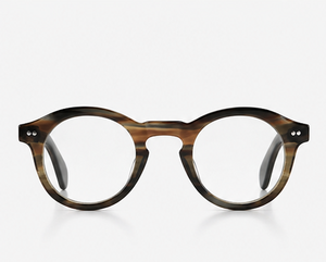 Montura de Gafas Redonda Ligera de Cuerno de Búfalo Natural Hecha a Mano, Ecológica, Gafas Ópticas de Lujo - Product Image 3