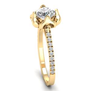 แหวนเพชร HPHT CVD ผลิตในห้องปฏิบัติการจากโรงงาน REYES ขายตรง ทอง 14K 18K ทรงกลม 1.16 กะรัต ของขวัญแต่งงาน เครื่องประดับชั้นดี - Product Image 3