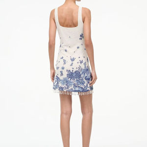 Vestido de Noche Romántico con Cuentas Hechas a Mano para Fiestas, Material Transpirable de Satén y Lino - Product Image 1