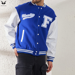 Chaqueta Varsity Vintage para Hombre, Chaqueta Bomber con Bordado y Parches, Ropa Urbana de Alta Calidad, Chaqueta Universitaria Unisex - Product Image 2