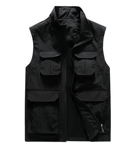 Chaleco de Caza Personalizado para Hombre, 100% Nailon, Transpirable, Reversible, con Múltiples Bolsillos, Ropa Exterior Informal para Otoño, Cierre de Cremallera - Product Image 2