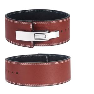 New Weightlifting Belt <b>Leather</b> Powerlifting Back Weight Lifting Belt Fitness <b>Leather</b> Gym Waist Trainer Belts - Product Image 5