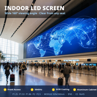 Layar LED Tetap Dalam Ruangan P1.86 Fine Pitch, Solusi Video Wall Komersial
