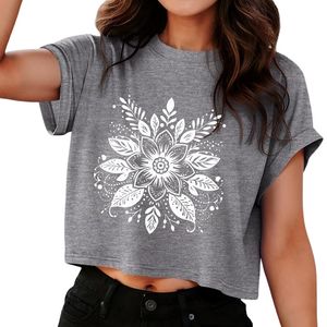 Camiseta Personalizada con Estampado de Fase Lunar Oscura, de Algodón Jersey, Manga Corta, Corte Holgado, Estilo Urbano para Mujer - Product Image 5