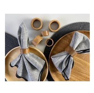 Juego de Servilleteros de Madera Hechos a Mano, Duraderos y Ecológicos, Diseño Clásico de Madera Natural Sólida para Bodas, Fiestas, Restaurantes y Mesas de Comedor - Product Image 4