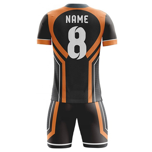 เสื้อฟุตบอลพิมพ์ลายแบบระเหิดความร้อน ชุดเสื้อฟุตบอลระบายอากาศได้ดี ชุดกีฬาสำหรับทีมโรงเรียน ชุดยูนิฟอร์มฟุตบอลชาย - Product Image 3