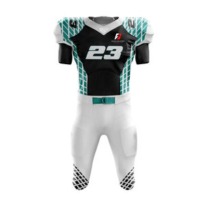 Uniforme de football américain de style moderne en polyester respirant, séchage rapide, confortable, parfait pour les séances d'entraînement et les compétitions - Product Image 1