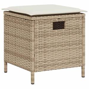 Conjunto de Sofás de Jardín en Color Beige Crema - Product Image 5