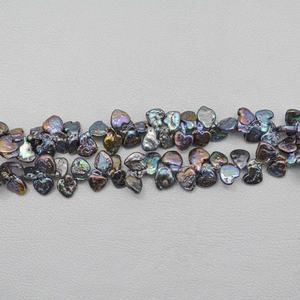 Cuentas de Perlas de Agua Dulce Naturales de 10 mm y 12 mm, Color Negro, Azul y Dorado, Forma de Corazón, para Fabricación de Joyas, Venta al por Mayor - Product Image 3