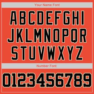 Camiseta de baloncesto personalizada en naranja, negro y crema, con nombre y número del equipo, uniforme de malla, ropa deportiva de alto rendimiento - Product Image 5