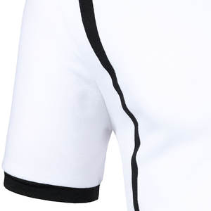 Camisa de Manga Corta para Hombre, Diseño de Empalme Longitudinal de Dos Colores, Estilo Urbano, Informal, de Negocios, Ecológica, Tejida, con Botones - Product Image 5