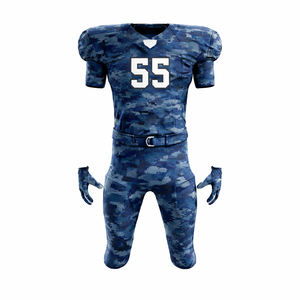 Uniforme de Fútbol Americano Personalizado OEM, Etiqueta Privada al por Mayor, Transpirable, de Secado Rápido, Manga Corta, Tallas Grandes, Camisetas y Pantalones para Equipos - Product Image 3