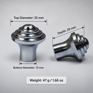 SHUBHAM Modern Round <b>Cabinet</b> Knob <b>Metal</b> Drawer Pull French Style Furniture Handle for Kitchen Wardrobe <b>Cabinet</b> - Product Image 3
