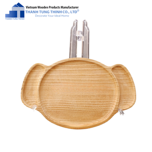 Thanh Tung Thinh Oval Wooden Serving Tray Handmade Minimalist Design For Living Room Tableware Storage - Product Image 2