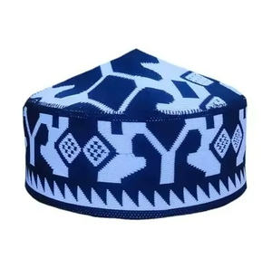 Chapeau Topi Kufi Musulman Respirant Écologique, Service OEM, Vente en Gros, Design Personnalisé, Couleur Unie, Bonnets de Prière Ramadan, Meilleur Prix - Product Image 5